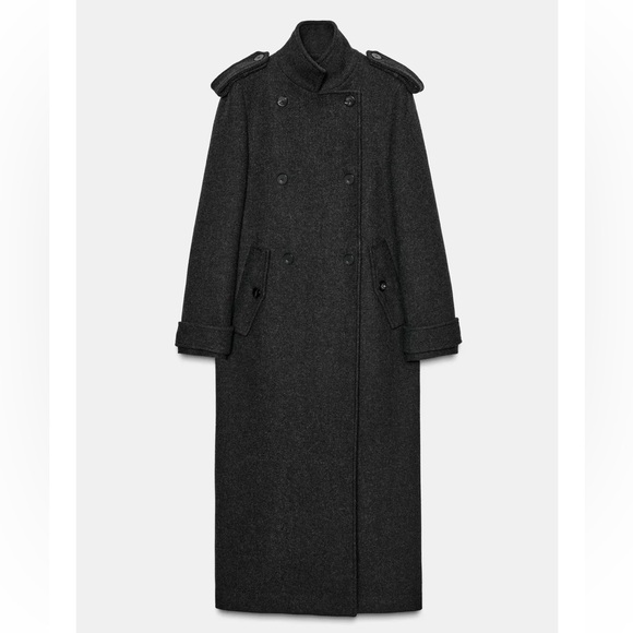 ZARA LONG WOOL COAT ZW COLLECTION LIMITED EDITION - Picture 5 of 15